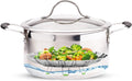 Consevisen Vegetable Steamer Basket for Cooking Food, Stainless Steel Veggie Steam Basket for Pot, Folding Expandable Steaming Insert with
