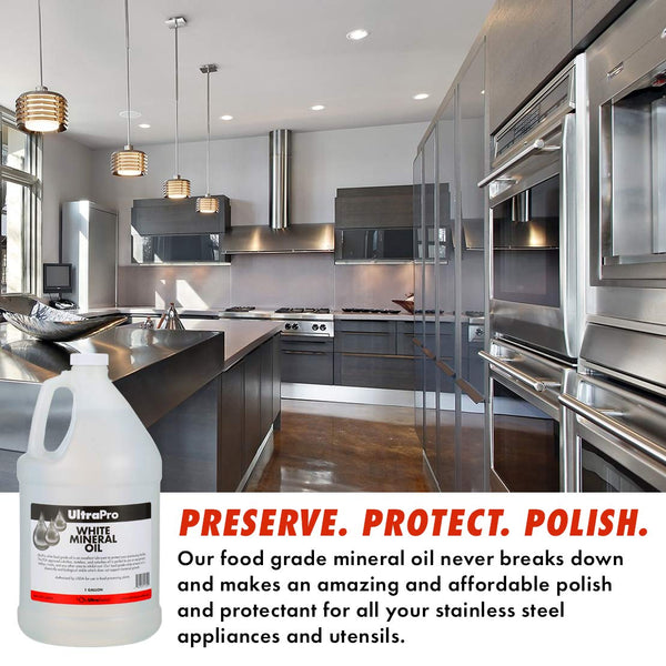 UltraPro Food Grade Mineral Oil for Lubricating and Protecting Cutting Board, Butcher Block, Stainless Steel, Knife, Tool, Machine and Equipment