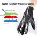 FanVince Winter Gloves Touch Screen Water Resistant Windproof Thermal for Running Cycling Driving Hiking for Men Women Medium (Men) -- Large