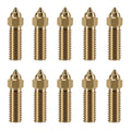 10PCS 3D Printer Extruder Nozzles Kit for K1/K1 Max/Ender 3 V3 KE, Packed High Temperature and Wear Resistance 5PCS 0.4mm, 1PC 0.2mm, 1PC 0.6mm,