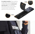 2 Pack Security Patch for Vest Hook and Loop System - Security Patches | One Small and One Large Security Patch with Embroidered Letters for