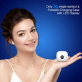 Wireless Earbuds, Bluetooth 5.4 Ear Buds, LED Power Display, 6D Bass Stereo Pearl White