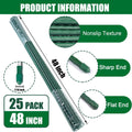 Garden Stakes 48 Inches Steel Plant Stakes Tomato Stakes 4ft Pack of 25