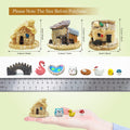 Dracarys Selected 50 Pieces Fairy Garden Accessories, Animals, Miniature Figurines, Micro Landscape Ornaments Kit, DIY , Environmental Resin