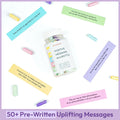 Sensemory 60 Pcs Positive Affirmation Cards Jar, Funny Emotional Support Gift for Teen Girls, Gifts for People with Depression, Motivational