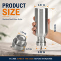 Yopay 2 Pack Sports Water Bottle, 12OZ Single Walled 18/8 Stainless Steel Water Bottle for Cyclists, Runners, Hikers, Beach Goers, Picnics,