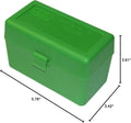 MTM 50 Round Flip-Top Rifle Ammo Box 270 Win 280 Rem 30-06, Green