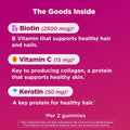 OLLY Hair Skin and Nails Gummies, Undeniable Beauty, Biotin - 60 Count 60 Count (Pack of 1)