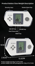 Retro Block Game Console Cool Shape 26 Brick Games Silicone Button Powered by 2*AAA Batteries Speed/Difficulty Can Be Adjusted Handheld Game Toy