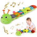 Sumobaby Baby Toys Musical Stuffed Animal Activity Soft Toys with Teether Green - Leaf Caterpillar-Musical