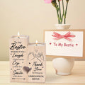 Double-Sided Printing - to My Bestie Because of You I Laugh a Little Harder Thank You for Being My Unbiological Sisters Personalized Friendship