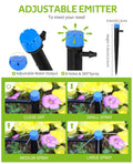HIRALIY 50ft Drip Irrigation Kit Plant Watering System 8x5mm Blank Distribution Tubing DIY Automatic Irrigation Equipment Set for Garden