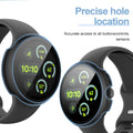shenou 6 Pack Hard PC Screen Protector Case for Google Pixel Watch 3 45mm | Shockproof Bumper Cover with Tempered Glass Screen Protector
