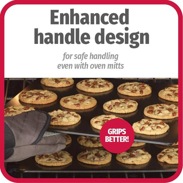 GoodCook AirPerfect Insulated Cookie Sheets Set of 2 Nonstick Carbon Steel Construction Pans for No-Burn Baking with Ergonomic Grip, 16 x 14-Inch,