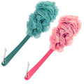 Evmliy Back Scrubber for Shower, Loofah Sponge Brush Exfoliating Body, Long Handle Scrub Brush for Shower with Loofah on a Stick for Back Use,