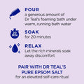 Dr Teal's Foaming Bath with Pure Epsom Salt, Soothe & Sleep with Lavender, 34 fl oz (Pack of 2) 68 Fl Oz (Pack of 1) Lavender