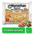 Maruchan Ramen Noodle Soup, Picante Chicken Flavor – Japanese-Style Instant Noodles, Quick & Easy Meal for Students & Busy Families – 3 Oz. (24