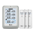 Indoor Outdoor Thermometer Wireless, 4.5 Inch Display Digital Hygrometer Thermometer Temperature Humidity Monitor with 330ft Range Sensor and