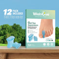 Welnove Upgraded Gel Toe Separators â 12-Pack Bunion Pads â Toe Spacers for Straightening Overlapping Toes, Bunions, Calluses â Soft Silicone
