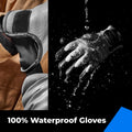toolant 100% Waterproof Gloves for Men and Women, Winter Work Gloves for Cold Weather, Touchsreen, Thermal Gloves for Freezer Work, Fishing and