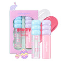 COLORGRAM FRUITY GLASS TINT MINI SET 03 COOL BEST SET | Moisturizing & Long Lasting Korean Lip Stain Tint | Stocking Stuffer, Gifts for Women and