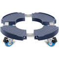 sanyi Plant Caddy with Wheels, 15-22" Adjustable Plant Stand with Wheels 1 Blue