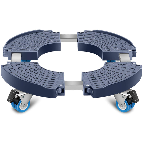sanyi Plant Caddy with Wheels, 15-22" Adjustable Plant Stand with Wheels 1 Blue