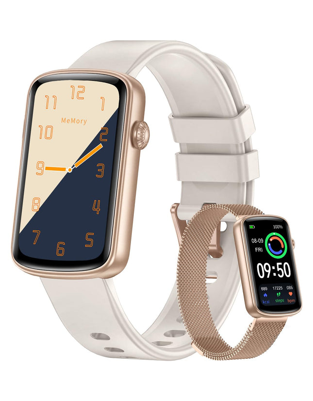 RUIMEN Fitness Tracker, Fitness Watches for Women Men with Heart Rate Monitor Bl