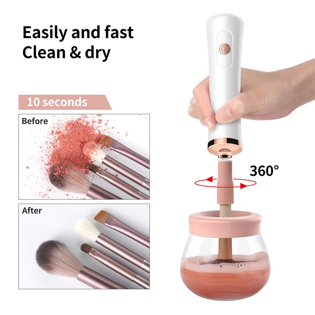 Senbowe Upgraded Makeup Brush Cleaner and Dryer Machine, Electric Cosmetic Autom