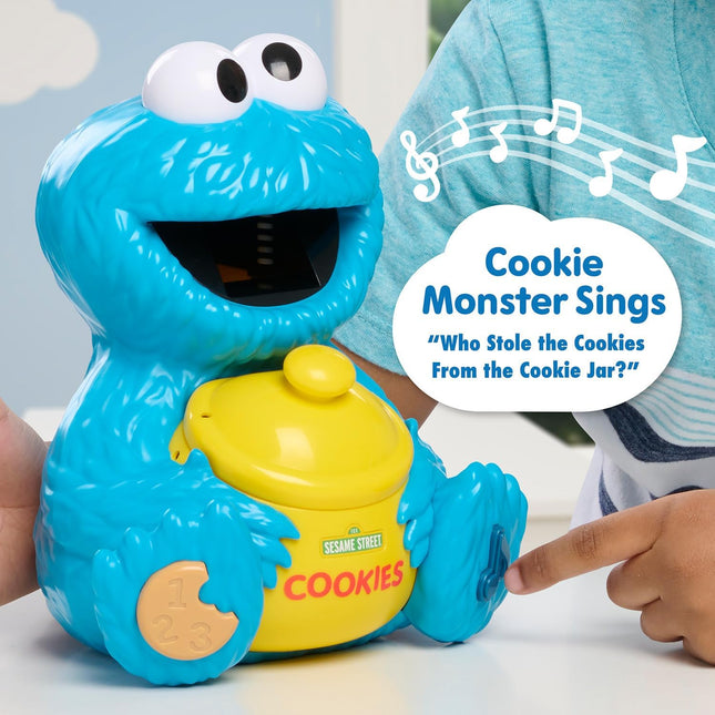 Just Play Sesame Street Cookie'S Counting Jar, 12-Pieces, 20+ Phrases and Sounds