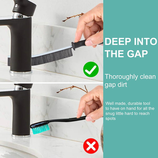 Crevice Cleaning Brush，Hard-Bristled Grout Brush，2026 New Multifunctional Gap Cleaning Brush Tool，Dead Corners Brushes for Bathroom Kitchen Tiles