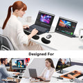 Zibly Ergonomic Gel Keyboard Wrist Rest & Mousepad Rests for Computer, Silky Memory Foam for Typing (Black Combo)