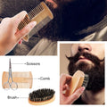 Beard Kit,Beard Grooming Kit W/Beard Wash/Shampoo,2 Packs Beard Oil,Beard Balm,Beard Wash,Brush,Comb,Scissor,Storage Bag,E-Book,Beard