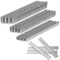 18 Gauge 1/4 Inch Narrow Crown Staples 4 Assorted Sizes 1600-Count | 400 PCS per Size: Galvanized Staples 1/2", 3/4", 1" & Brad Nails 5/8" fit