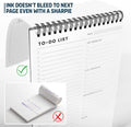 Of a Happy Kind To Do List Notepad: With Multiple Functional Sections - 6.5 x 9.8 60 Sheets - Spiral Daily Planner Notebook - Task CheckList