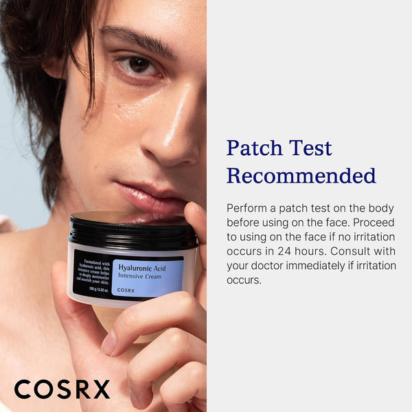 COSRX Hyaluronic Acid Moisturizing Cream, Long-Lasting Hydration, Rich Moisturizer for Sensitive Skin 3.52 Oz / 100G, Korean Skin Care, Animal