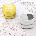 ODISTAR Desktop Vacuum Cleaner, Mini Table dust Sweeper Energy Saving,High Endurance up to 90 mins,Cordless&360º Rotatable Design for