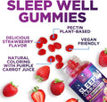 Sleep Gummy 8Mg Melatonin - Extra Strength Sleep Support with 20Mg Passiflora, Natural Sleeping Gummies for Adults, Vegan & Non-Gmo, Melatonin