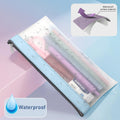 Timart Clear Pencil Pouch-3 Pack, Clear Pencil Case, Pen Holder with Zipper for Kids, Makeup Pouch, Kids Pencil Pouch for Office School Supplies