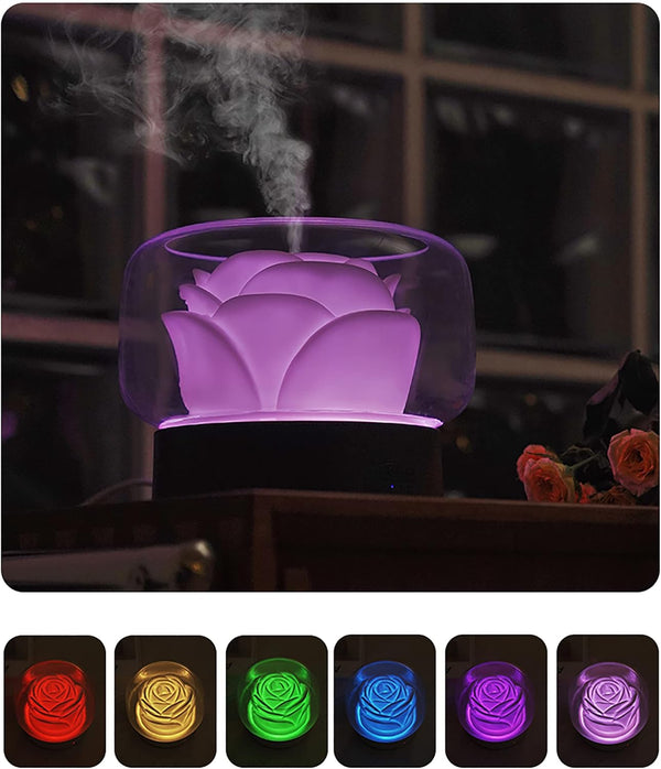 Diffusers for Essential Oils Large Room: SEVEYEE 500Ml Aromatherapy Diffuser for Home Bedroom - Big Capacity Running 24 Hours Waterless Auto off