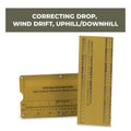 Mrad Slide Rule Calculator to Use with Dope Book, Dope Card Chart - Ballistic Calculator for Scope and Rifle Long Range Shooting, Hunting and