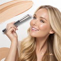 ENERGY Concealer Brush under Eye Mini Angled Flat Top Kabuki Nose Contour Brush for Concealing Blending Setting Buffing with Powder Liquid Cream