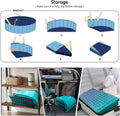 Jasonwell Foldable Dog Kiddie Pool - Hard Plastic Kids Paddling Pool Toddler Baby Swimming Pools for Backyard Collapsible Whelping Box Pet Doggie