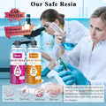 Epoxy Resin, 32OZ Epoxy Resin Crystal Clear, Not-Yellowing No-Bubble, Self Leveling Easy Pour/Mix 1:1 Casting Kit & Coating for DIY Jewelry