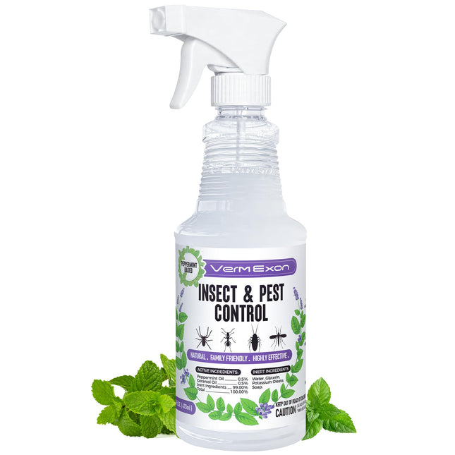 Peppermint Oil Insect & Pest Control Spray Ã¢ÂÂ 16Oz Natural Plant-Based Bug K