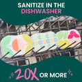 Scotch-Brite Brite Blooms Pop up Kitchen Sponges, Unique Compressed Kitchen Sponge for Cleaning Gently, Spring Flower Pattern Dish Sponge That