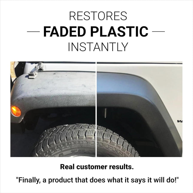 CAR GUYS Plastic Restorer | Bring Plastic, Rubber, and Vinyl Back to Life! | User Friendly Trim Restorer | Safe Auto Det