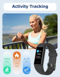 Fitness Tracker, Fitness Watches for Men Women with 24/7 Heart Rate Monitor Sleep Tracker Step/Calorie Counter Stopwatch Pedometer IP68 Waterproof
