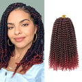 8 Packs Passion Twist Crochet Hair 12 Inch Bohemian Curly Braids Water Wave Hair for Passion Twist Braiding Hair Synthetic Fiber Hair Extensions