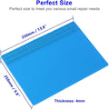Solder Mat, Premium Heat Resistant 932°F Silicone Soldering Mat, Magnetic Work Mat for Electronics, Cell Phone, Laptop Repair, BGA Soldering